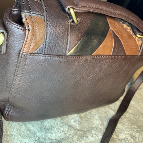 Beautiful Vegan Leather Satchel / Laptop Bag - Picture 3 of 5